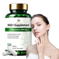 Complément NAD 2000 mg 120 Capsules – Véritable NAD et Resvératrol Ultra Puissant – Soutient la Santé Cellulaire, l'Endurance et l'Anti-Âge