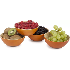 Tazón Ovalado de Bambú para Ensaladas, para la Colección de Vajillas, Tazón para Servir Hecho a Mano, Ideal para Restaurantes, Cocina y Hogar, Calidad de Exportación - Product Image 6