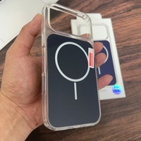 Étui de téléphone magnétique transparent en acrylique coloré antichoc JUNBO pour iPhone 18 18 Pro 17 16 15 14 13, emballage en boîte, coque de protection
