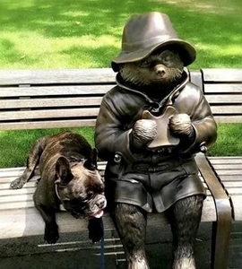 Sculpture d'ours <span class=keywords><strong>Paddington</strong></span> en bronze grandeur nature pour décoration extérieure - Product Image 6