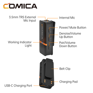 Micro không dây mini bốn kênh comica vimo Q - Product Image 3