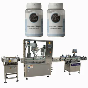Control PLC automático 10-100g barrena especia máquina de llenado de polvo de cáñamo orgánico