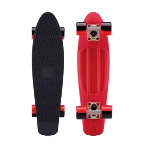 Commercio all'ingrosso mini di plastica cruiser skateboard pesce di skateboard 22 pollici colorato di skateboard