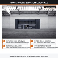Armoires d'Atelier et de Garage en Acier, Boîtes à Outils et Meubles de Rangement, Grand Cabinet à Outils Combiné, Établi de Garage/Mobilier Métallique