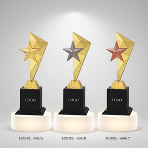 Premium Plated Metal UV Printing Portable Trophy for Annual Meetings Conferences & Leadership Programs Model 669 - Product Image 1