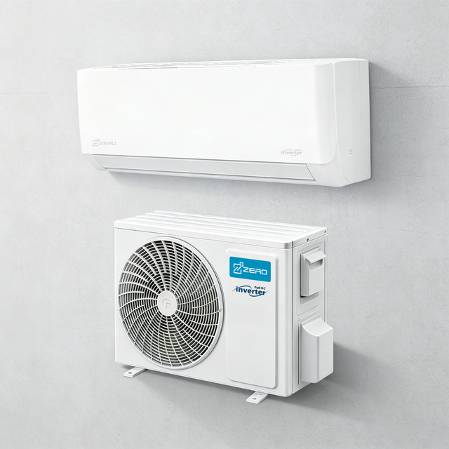 ZERO Hight Quality 1HP 1.5HP 2HP Airconditioner Wall Mounted Split Type Air Flow AC System Unit OEM ODM Inverter Air Conditioner
