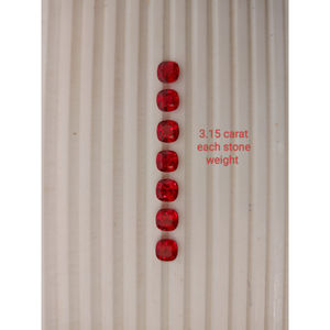 Rubí cultivado en laboratorio, corte cojín, piedra suelta, rojo premium, para la fabricación de joyas, joyería artesanal de lujo. - Product Image 6