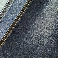 Tissu en jean recyclé écologique 12x12, fil 100x65, sergé 3x1, 9,5 oz, 153 cm, pré-rétréci, extensible, pour vestes et sacs en jean