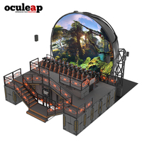 Théâtre dôme 6D Dragon Rider 21 places, simulateur de montagnes russes VR, simulateur de vol en réalité virtuelle, cinéma dôme 12D intérieur