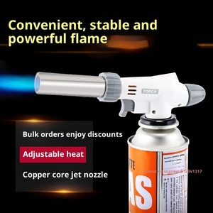 Autre torche à gaz pour le camping et la randonnée, pistolet à flamme, allumeur, alliage de zinc, plastique, coupe-vent, réversible, pour la cuisson et la soudure - Product Image 5
