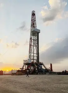 Equipo de plataforma de perforación montado sobre patín para extracción de petróleo y gas, plataformas de perforación de tierra, plataforma petrolera