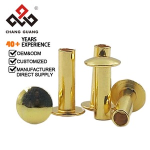 مسامير حديدية شبه أنبوبية مع مسامير ثقوب مجوفة وفولاذ مجعد لصنع الجلود - Product Image 3