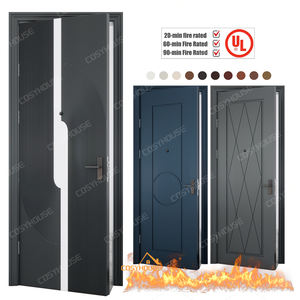 Puerta de madera maciza ignífuga moderna con resistencia al fuego de 90 minutos-Listado UL <span class=keywords><strong>para</strong></span> edificios comerciales - Product Image 1
