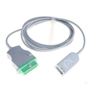ECG Trunk cavo compatibile Fukuda Denshi ECG kg cavo paziente per 3 cavi IEC Standard per <span class=keywords><strong>monitor</strong></span> per pazienti medici - Product Image 4
