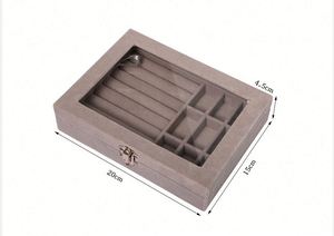 Caja Organizadora de Joyas de Terciopelo con 24 Compartimentos, Bandeja para Guardar Aretes, Estuche de Almacenamiento para Niñas, Esposas, Madres y Mujeres, en Promoción - Product Image 3