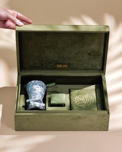 Luxury Embroidery Velvet Quran Incense Candle Perfume Sample <strong>Eid</strong> Ramadan <strong>Gift</strong> Set <strong>Box</strong> 10ml 30ml 50ml Essential Oil Packaging <strong>Box</strong> - Product Image 6