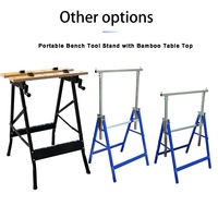 Justaucorps télescopique cheval métal pliable, Stand de travail réglable en hauteur, 1/2