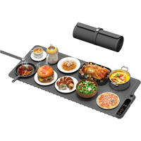 Tapis chauffant électrique portable de haute qualité pour aliments, en silicone, à température réglable, vente en gros