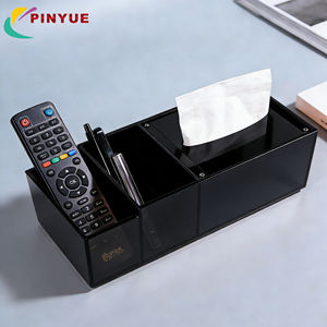 Boîte de rangement pour papier toilette imperméable personnalisée, support de rangement créatif, boîte de rangement multifonctionnelle pour papier toilette en acrylique pour bureau - Product Image 3