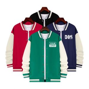 Chaqueta de Béisbol Slim para Hombre con Bordado Personalizado al por Mayor, Chaqueta de Moda Estilo Universitario con Logotipo Personalizado - Product Image 3