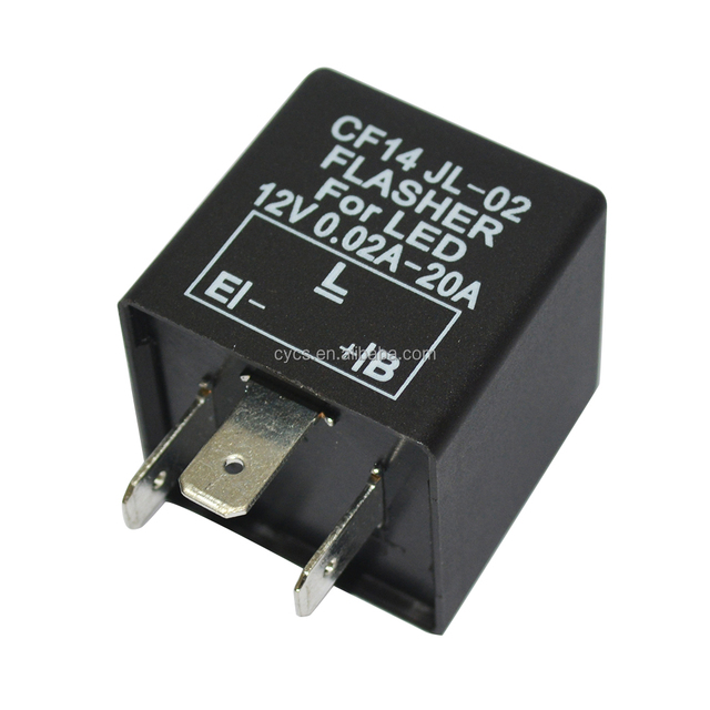 Auto Electrical Systems Auto Relays LED Turn Signal 3 Pin No Fast Flashing Fix Strobe Automotive Relay 12V CF14 Led Flasher