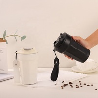 Logo personnalisé, nouveau style 2026, tasse à café de 450 ml en forme de diamant octogonal, en acier inoxydable 316, thermos à café isolé sous vide