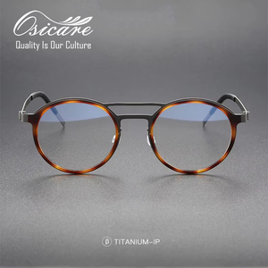 Lunettes de vue pour homme de haute qualité, best-seller, myopie, vintage, personnalisées, montures de lunettes en titane élégantes pour hommes - Product Image 2