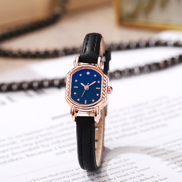 Leather Ladies Watch Fashion Casual Women's Watch Quartz Strap Simple Wrist Watch for Lady