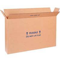 Carton ondulé B Flute 40 x 6 x 36 pouces, 3 couches, boîtes à chargement latéral, fentes régulières, recyclable, finition brillante mate pour la maison