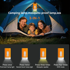 Mini pompe à air électrique avec lampe de <span class=keywords><strong>camping</strong></span> LED, gonfleur-dégonfleur sans fil rechargeable pour tente pneumatique, mini souffleur portable - Product Image 2