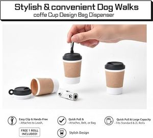 ที่เก็บถุงเก็บอุจจาระสุนัขแบบมีสไตล์ Huamaohengchun สำหรับสายจูง ดึงง่ายและคลิปหนีบสะดวก น้ำหนักเบา เหมาะสำหรับสายจูงแบบยืดหดได้ - Product Image 4