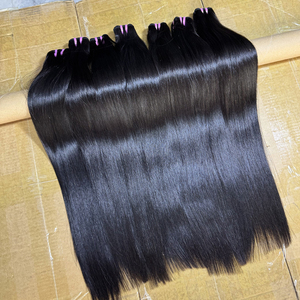 Lots de Cheveux Humains Lisses Naturels du Fabricant, Cuticules Alignées, Cheveux Vierges Bruts, Longueur et Couleur Personnalisables, Fourniture en Gros, Cheveux Cambodgiens Brillants - Product Image 2