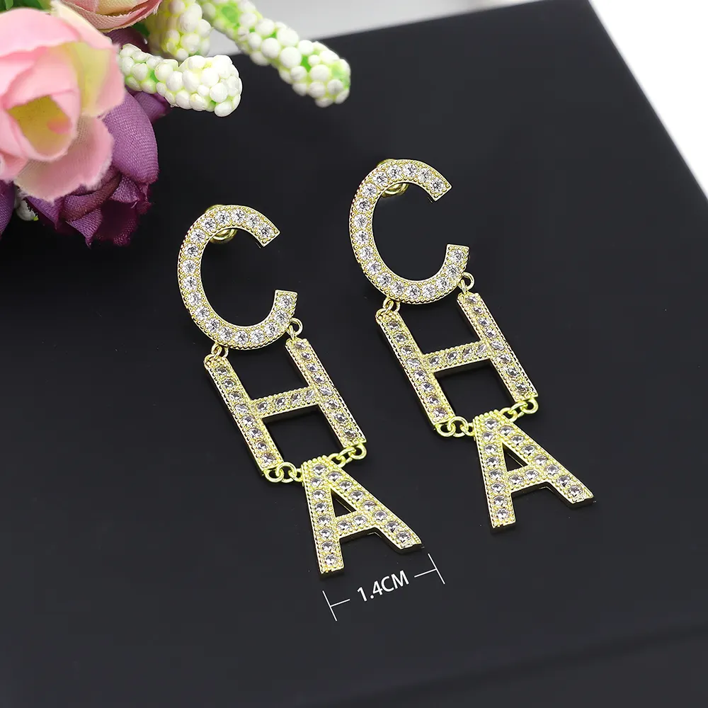 Women Luxury Designer Silver 925 Post Earrings Needles Statement Design G Earring Fashion Jewelry Wedding Gifts
