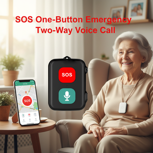 Localizador GPS con Alarma de Caídas para Personas Mayores con Alzheimer, Mini Rastreador Impermeable con <span class=keywords><strong>Voz</strong></span> Bidireccional, Sin Cuota Mensual - Product Image 5