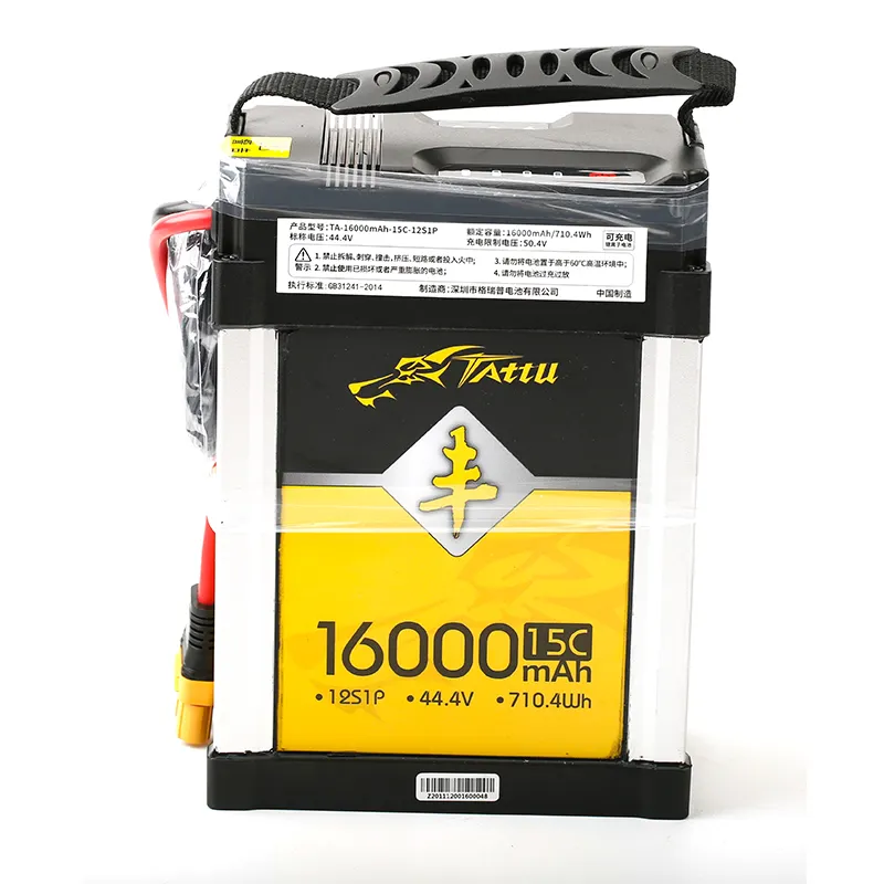 TATTU 16000mAh 22.2V 6S LiPO Battery Burst 15C for Big Load Multirotor FPV Drone Hexacopter Octocopter