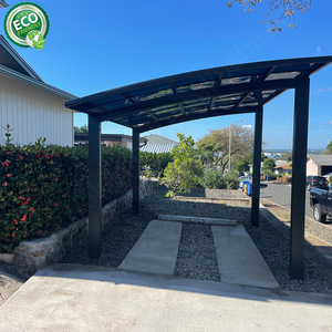 Abri d'auto en aluminium de haute qualité Options d'installation faciles Toit en polycarbonate personnalisé pour garage en polycarbonate - Product Image 2