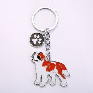 Bijoux pour chien tendance, chaîne Saint-<span class=keywords><strong>Bernard</strong></span>, porte-clés, <span class=keywords><strong>cadeau</strong></span> pour femme, fille, breloque pour sac, porte-clés, pendentif animal, bijoux - Product Image 1