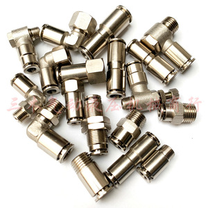 Stainless Steel <b>Quick</b> Connect Tee T Type PB8 02 External Thread <b>Connector</b> PB4 M6 PB4 02 Pneumatic Fittings - Product Image 3