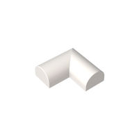 [Gobricks]GDS-90339 Blocs de construction en plastique ABS à l'échelle 1:8, pièce 79757, brique courbée 2x2x2/3 double, d'angle, sans goujons