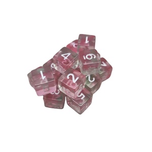 Dados DND poliédricos de alta calidad, dados a granel de plástico acrílico de madera de resina cuadrada de lujo, buen precio al por mayor para jugadores - Product Image 1
