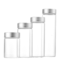 IBELONG Clear 47mm 50ml 60ml 100ml 150ml 200ml 8OZ Bouteilles de flacon en verre tubulaire avec bouchon à vis