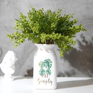 Lot en gros de fleurs artificielles modernes en plastique, colorées et façonnées, imitation graines d'<span class=keywords><strong>acacia</strong></span>, réutilisables et recyclables, pour décoration de mariage et d'intérieur - Product Image 2