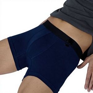 Calzoncillos bóxer de cintura media para hombre, 95% algodón superpeinado y 5% elastano, con logotipo personalizado OEM al por mayor, antibacterianos - Product Image 2