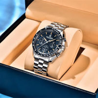 Montre-bracelet à quartz pour homme de marque supérieure 1701, montre de sport chronographe de luxe avec verre saphir, largeur de bracelet 22 mm, nouvelle arrivée, alliage tendance