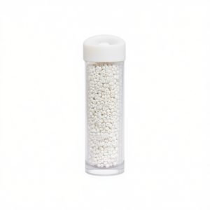 Perline bianche Ilan Abalorio da 4 mm per artigianato e creazione di gioielli - Product Image 1