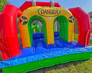 Carrera <span class=keywords><strong>de</strong></span> obstáculos inflable <span class=keywords><strong>de</strong></span> alto voltaje <span class=keywords><strong>de</strong></span> 31 pies a la venta al aire libre - Product Image 5