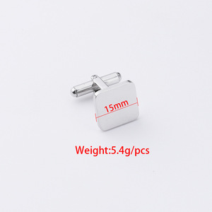 Biểu Tượng Tùy Chỉnh Thép Không Gỉ Khắc Khuy Măng Sét Cá Nhân Skinny Trống Cuff Liên Kết Và Tie Clip Set Cho Người Đàn Ông - Product Image 6
