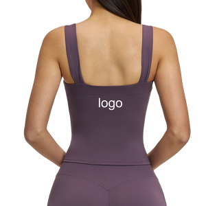 Tops Deportivos Brillantes sin Mangas para Mujer, Color Sólido, Logotipo Personalizado, Venta al Por Mayor, para Correr y Hacer Ejercicio - Product Image 2