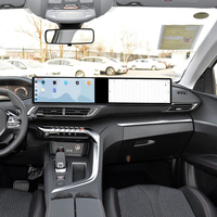 Foforfor Double écran 12,3 pouces pour Peugeot 4008 2016-2022, Carplay sans fil, Android 13, autoradio multimédia GPS DSP USB