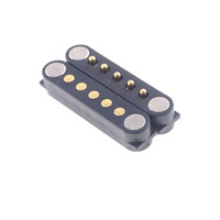 Cargador de Cable USB de Alta Calidad y Gran Resistencia, 2A, Resistente al Agua, de 5 Pines, para Dispositivos Portátiles, Conector Magnético Pogo Pin